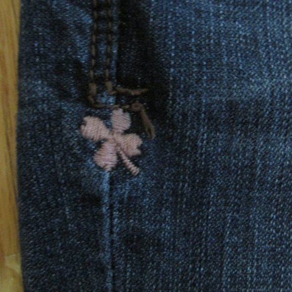 LUCKY BRAND WOMEN'S SIZE 10 X 31 JEANS MED BLUE SLUB DENIM CLASSIC RISE BOOT CUT - Picture 5 of 12